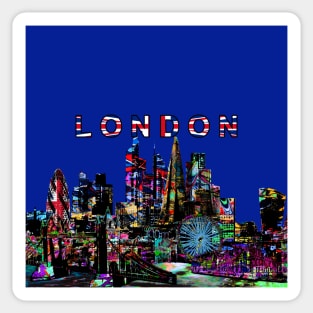 London, england in graffiti Sticker